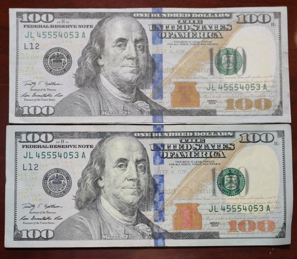 Image Of Fake 100 Dollar Bill